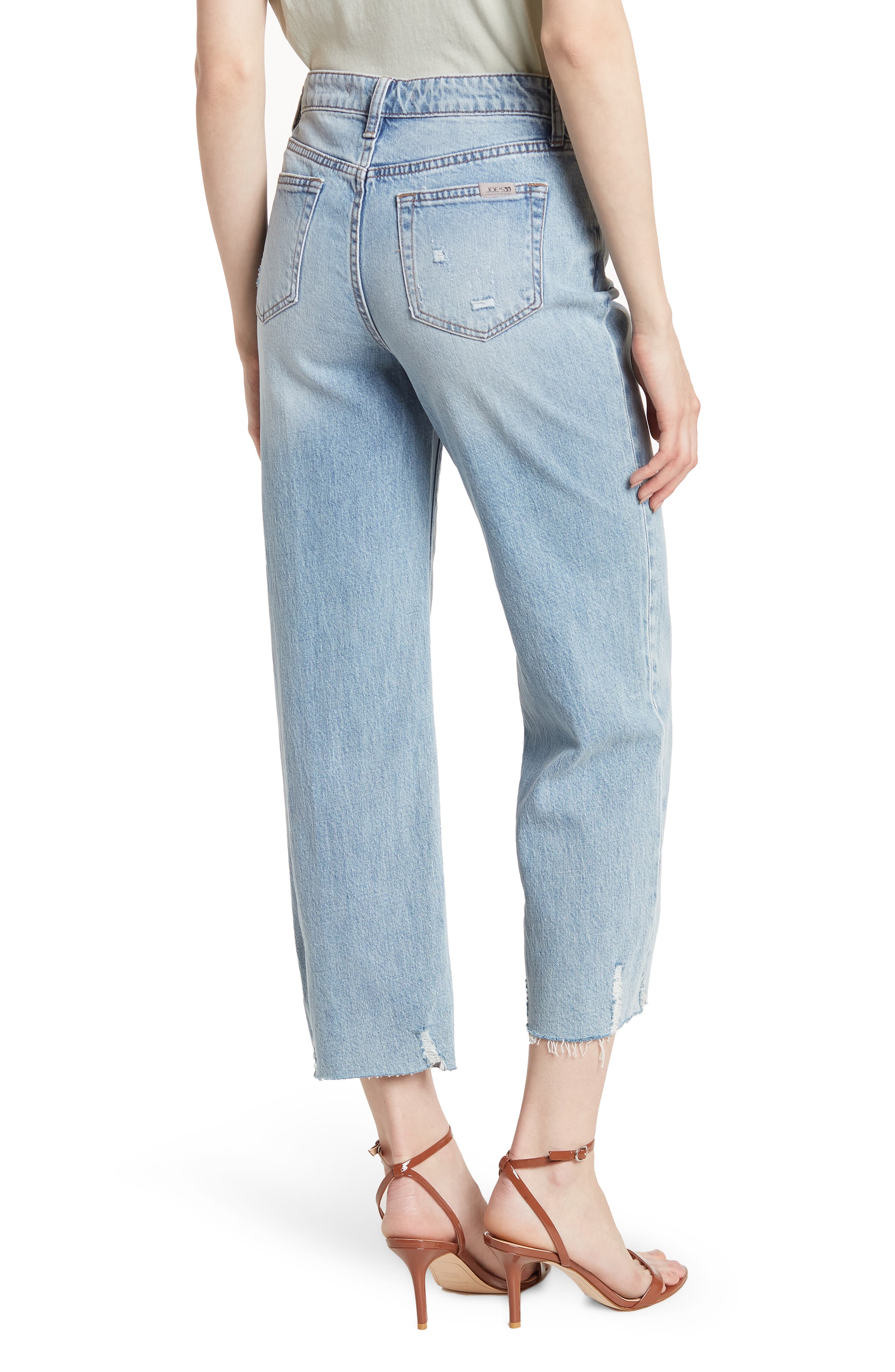Joe's High Rise Wide Leg Crop Jeans 