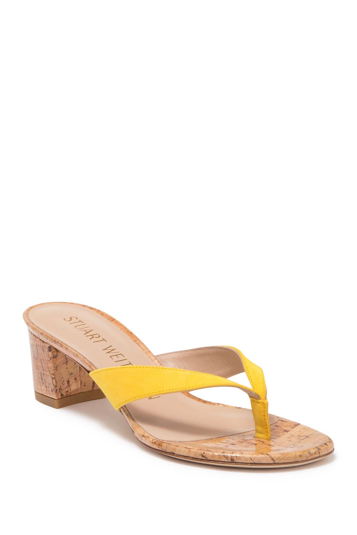 Stuart Weitzman Brigida Thong Sandal In Sunflower
