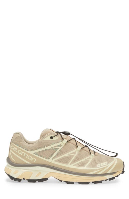 Shop Salomon Gender Inclusive Xt-6 Mindful Sneaker In White Pepper/tyellow/falcon