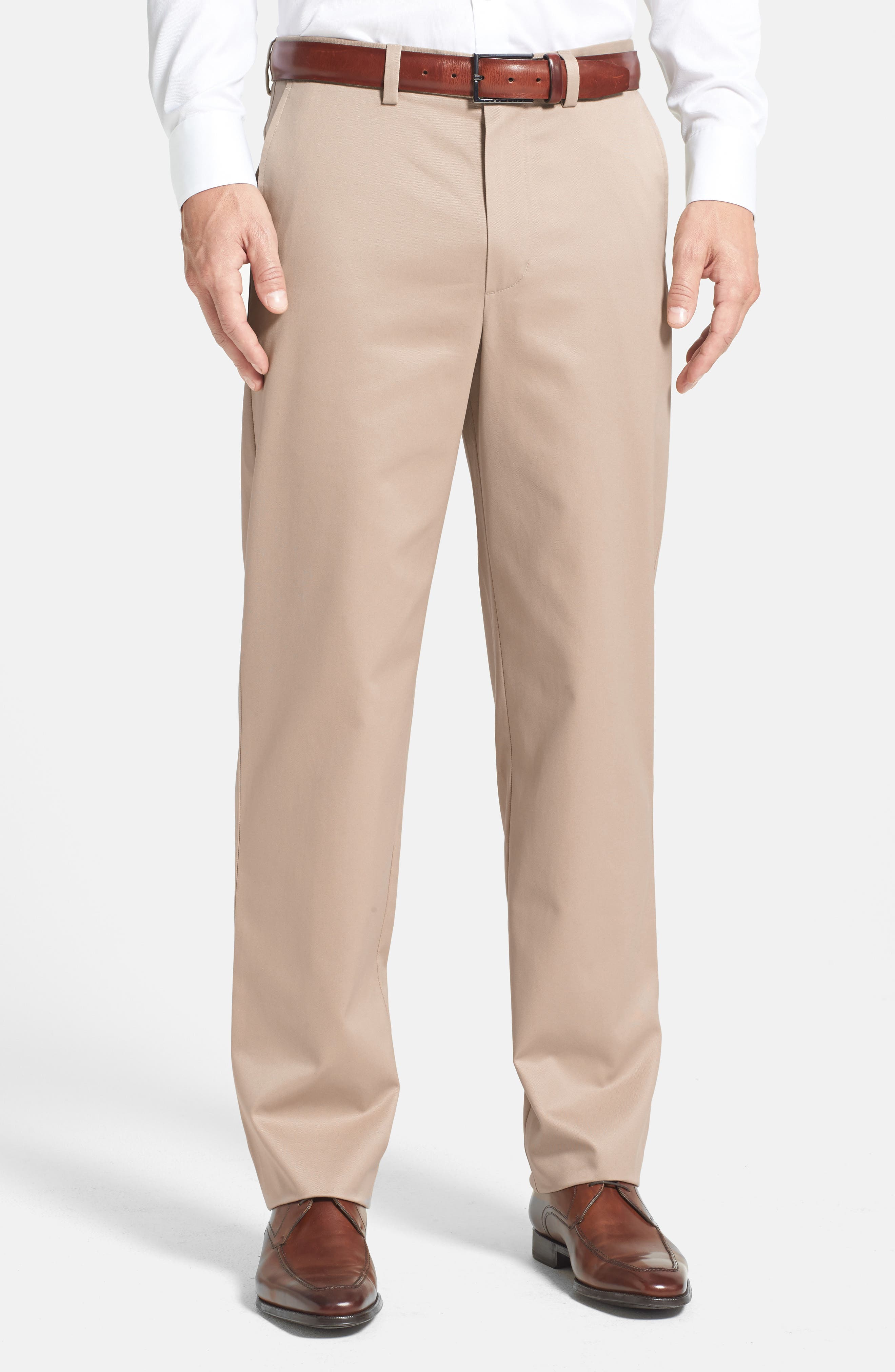 NORDSTROM MEN'S SHOP | 'Classic' Smartcare(TM) Relaxed Fit Flat Front ...