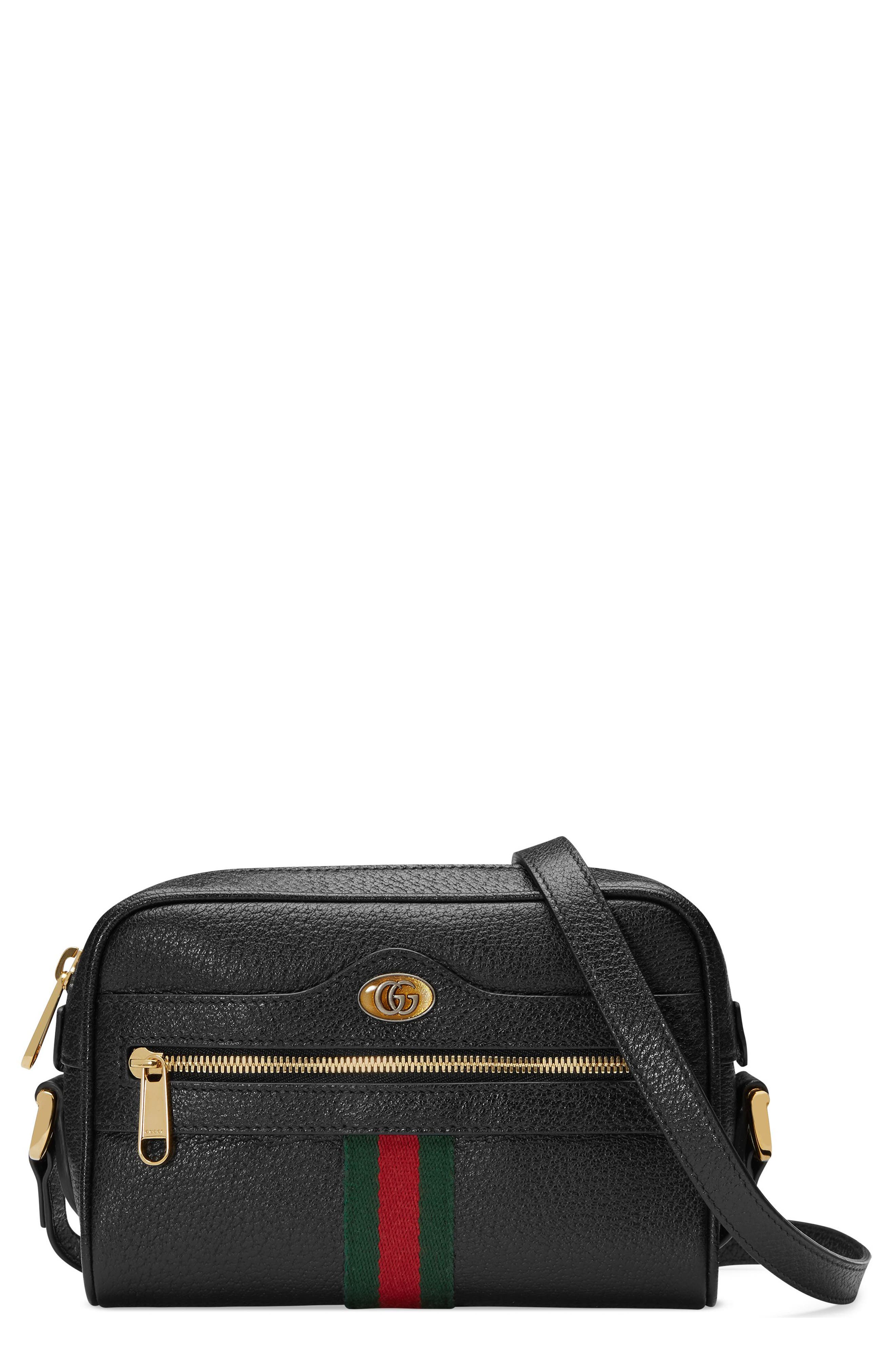 mini ophidia mini leather crossbody bag