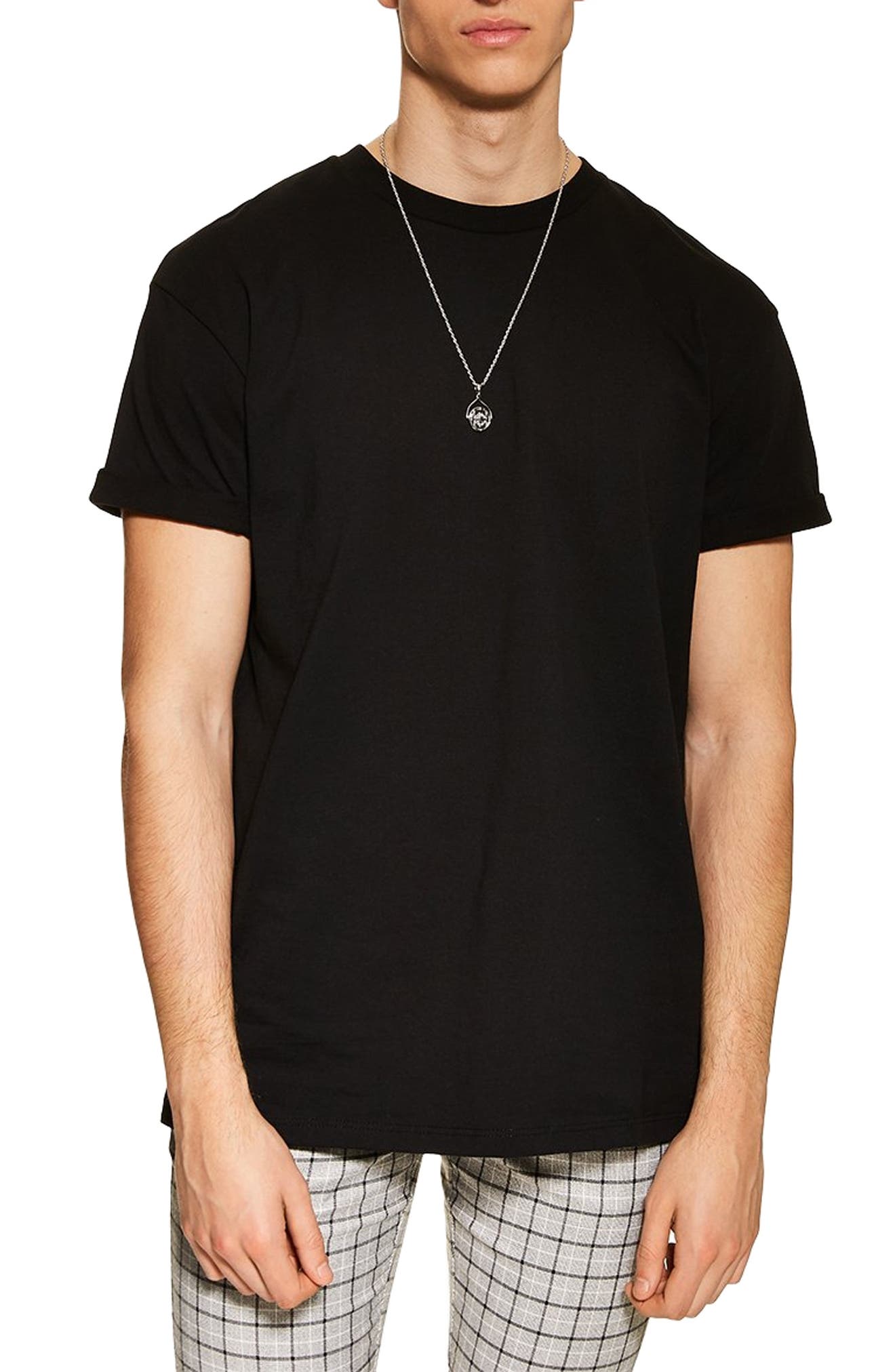 topman high neck t shirt