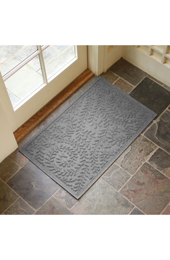 Shop Bungalow Flooring Waterhog Boxwood Floor Mat In Medium Gray