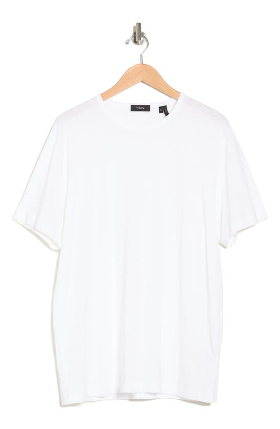 Theory Round-neck Short-sleeved T-shirt In White