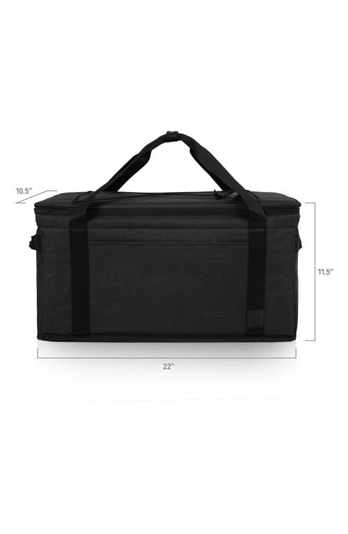 Picnic Time Collapsible Cooler Tote In Black