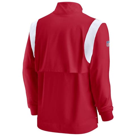 Men's Nike Royal New York Giants Sideline Coach Chevron Lockup Quarter-Zip Long Sleeve Top Size: Small