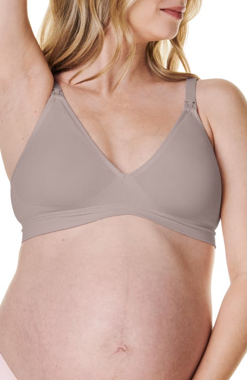Bravado Designs V-neck Wireless Maternity/nursing Bra In Sand