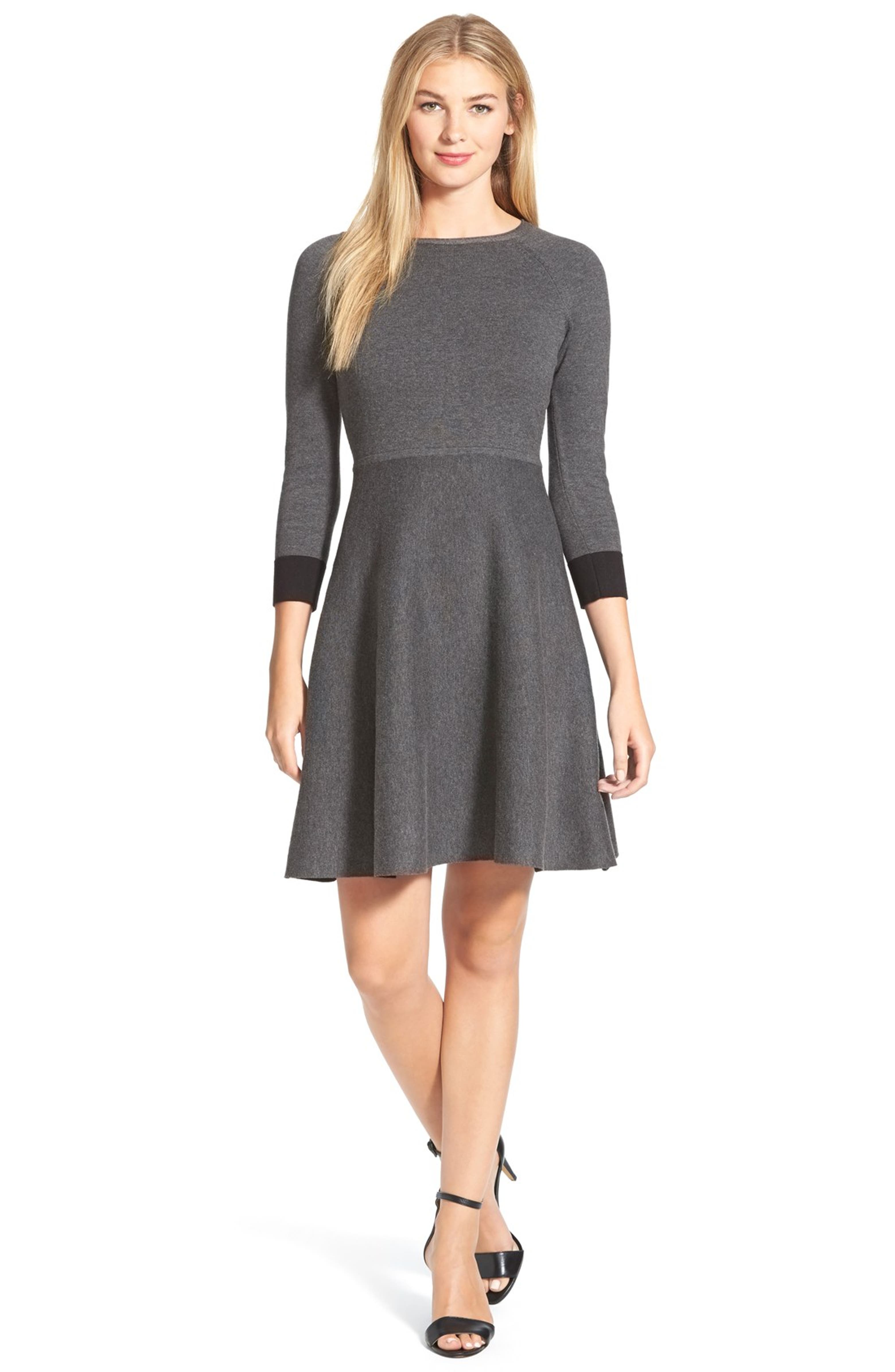 Vince Camuto Fit & Flare Sweater Dress | Nordstrom