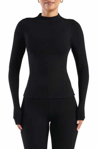 Spanx Bod-a-Bing Long Sleeved Turtleneck Top With Slimming Liner