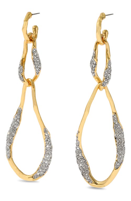 Alexis Bittar Solanales Crystal Linear Link Drop Earrings in Gold Crystals at Nordstrom