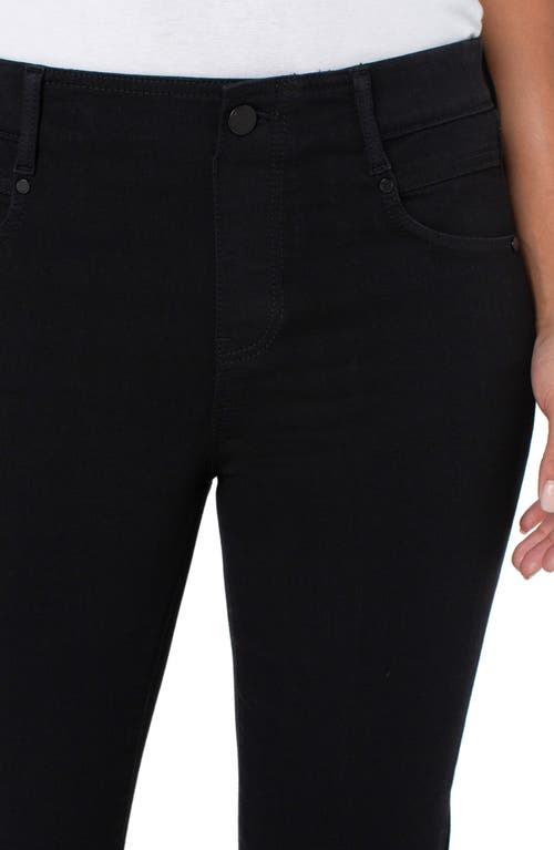 Shop Liverpool Los Angeles Gia Glider Pull-on Ankle Slim Jeans In Over Dye Black