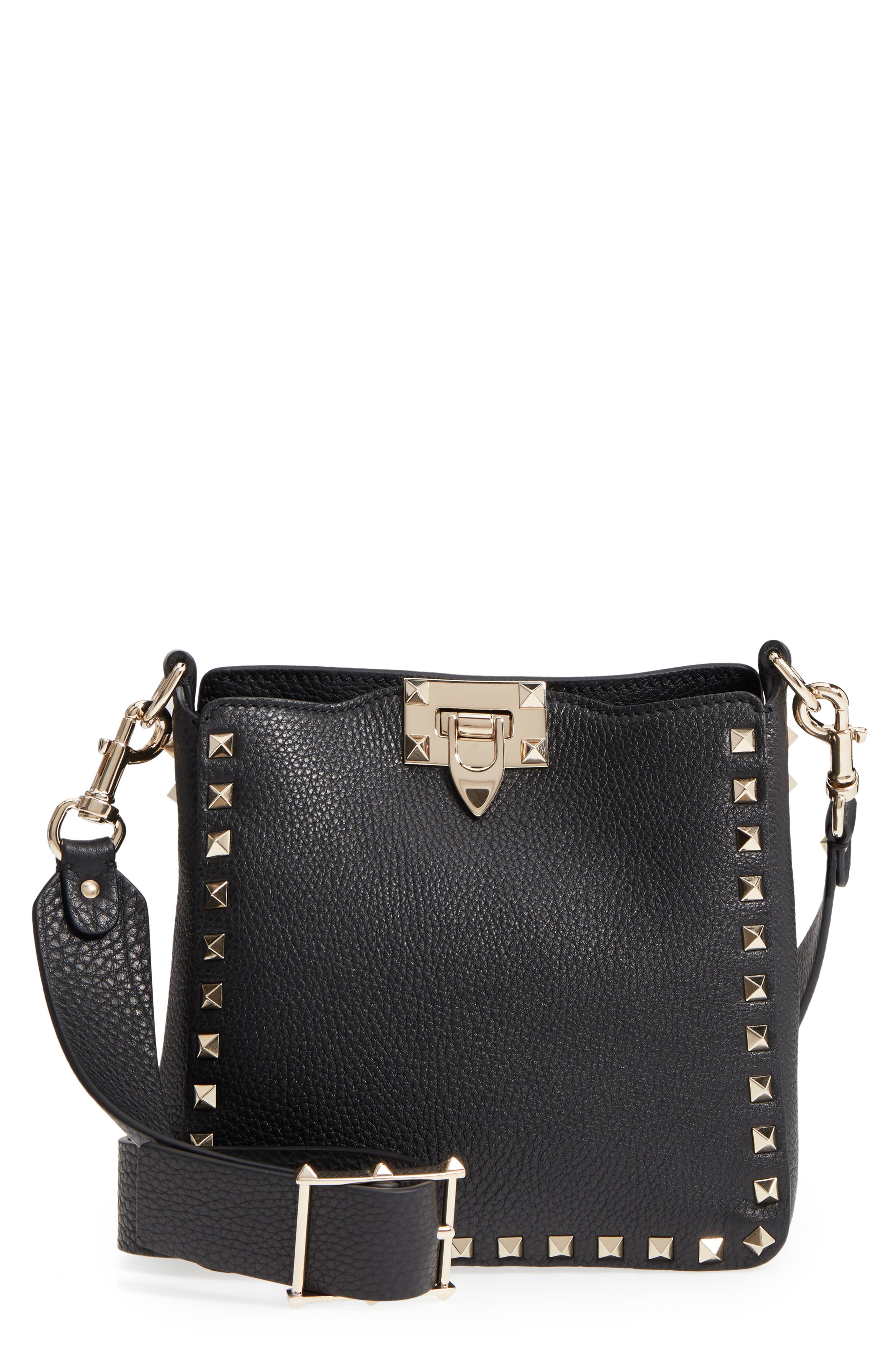 valentino rockstud hobo crossbody bag