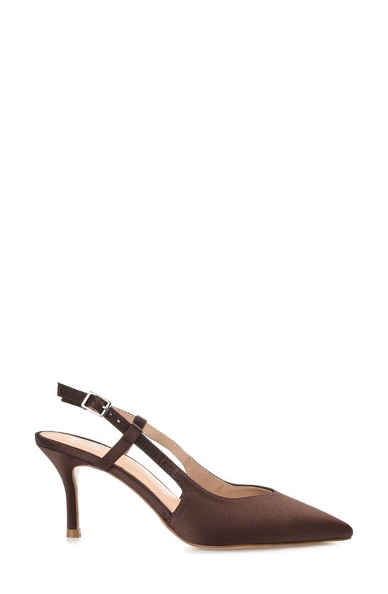 JOURNEE COLLECTION JOURNEE COLLECTION KNIGHTLY POINTED TOE SLINGBACK PUMP