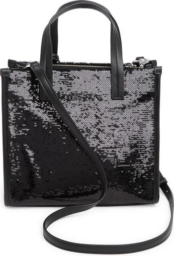 Black sequin tote discount bag