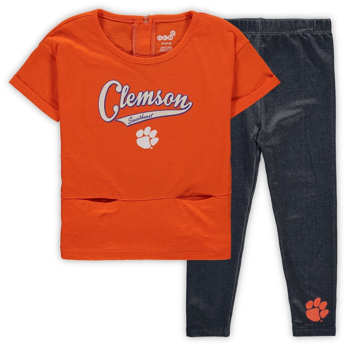 Outerstuff Girls Toddler Orange Clemson 