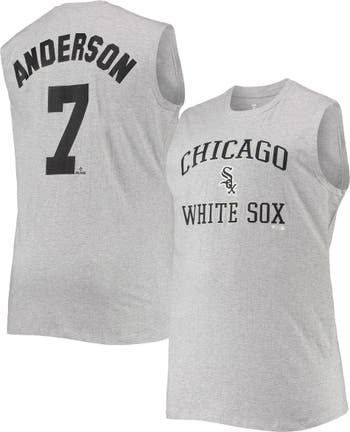 Profile Men's Tim Anderson White and Camo Chicago Sox Big Tall