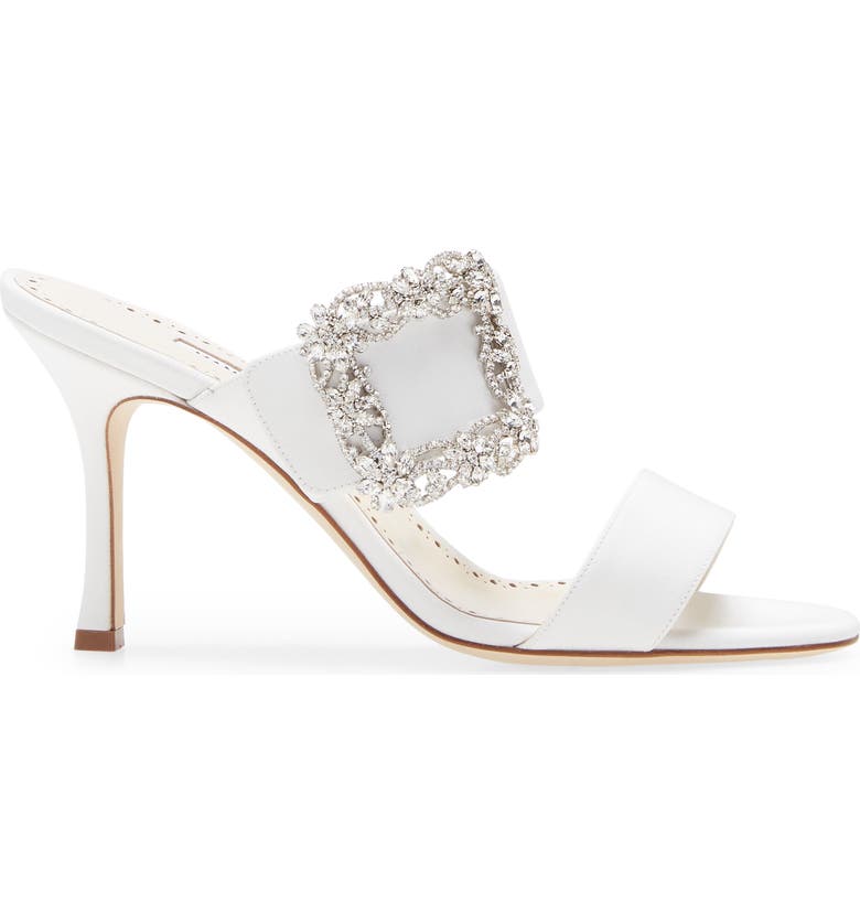 Manolo Blahnik Gable Crystal Buckle Slide Sandal Nordstrom Manolo Blahnik Gable Crystal Buckle Slide Sandal Nordstrom