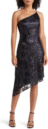 Alex Eve One Shoulder Sequin Asymmetric Dress Nordstrom