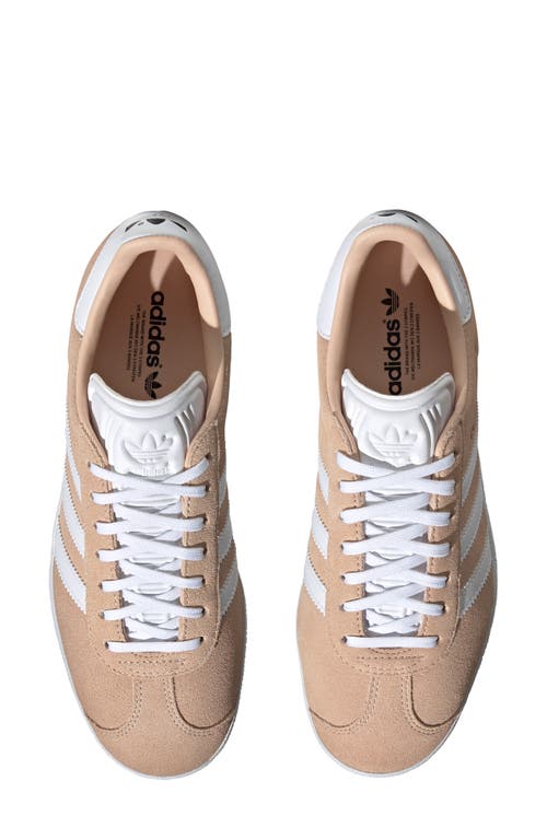 Shop Adidas Originals Adidas Gazelle Sneaker In Halo Blush/white/black