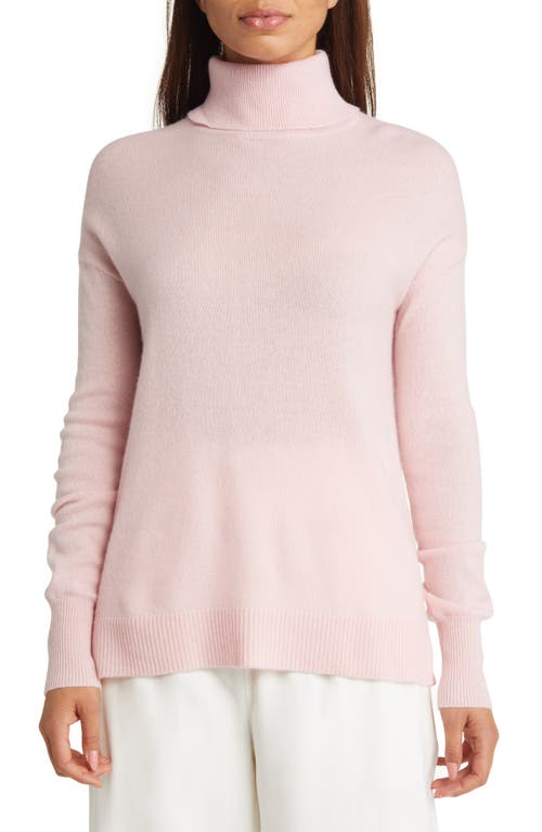 Nordstrom Cashmere Turtleneck Sweater in Pink Tulip