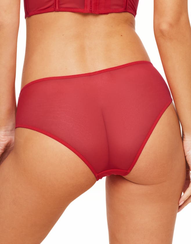 Adore Me Vivi Cheeky Panties In Dark Red