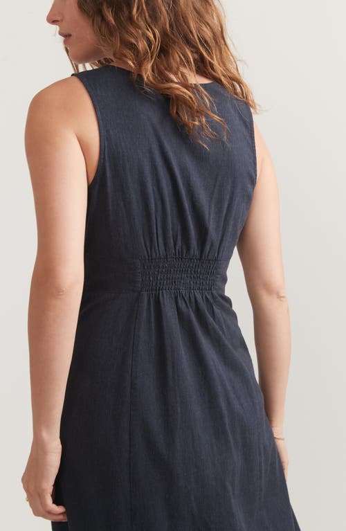 MARINE LAYER MARINE LAYER CAMILA SLEEVELESS HEMP BLEND MAXI DRESS