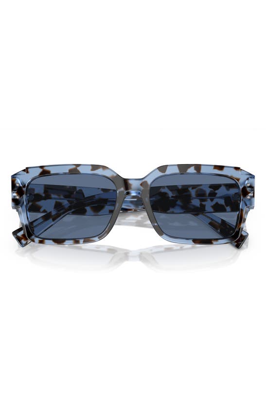 Shop Dolce & Gabbana Dolce&gabbana 56mm Square Sunglasses In Hava Blue