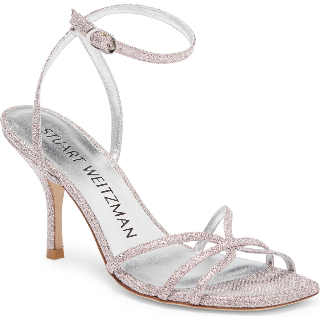Stuart Weitzman Barelythere Ankle Strap Sandal In Rosewater