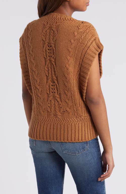 Shop Wit & Wisdom Cable Stitch Sweater In Nutmeg