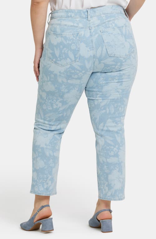 Shop Nydj Marilyn Floral Crop Straight Leg Jeans In Marian Annabella Print