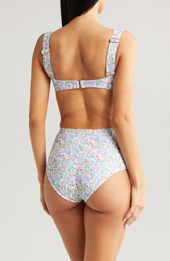Montce X Liberty London Lulu Floral Print Bikini Bottoms In Betsy