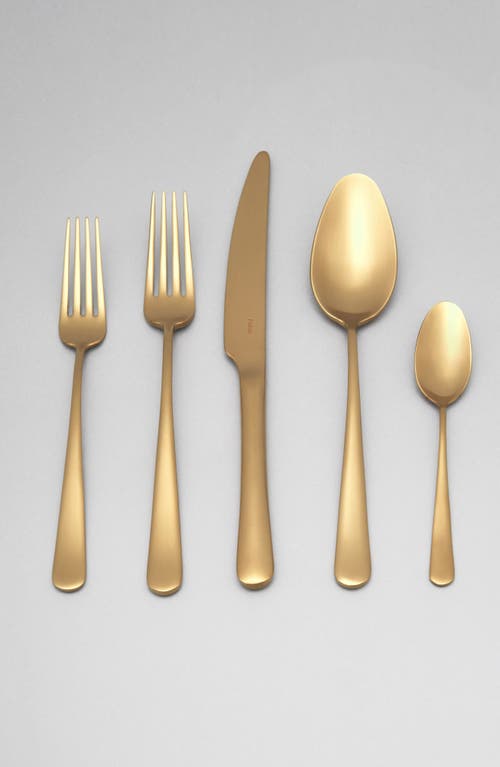 Fable Flatware Set In Matte Gold