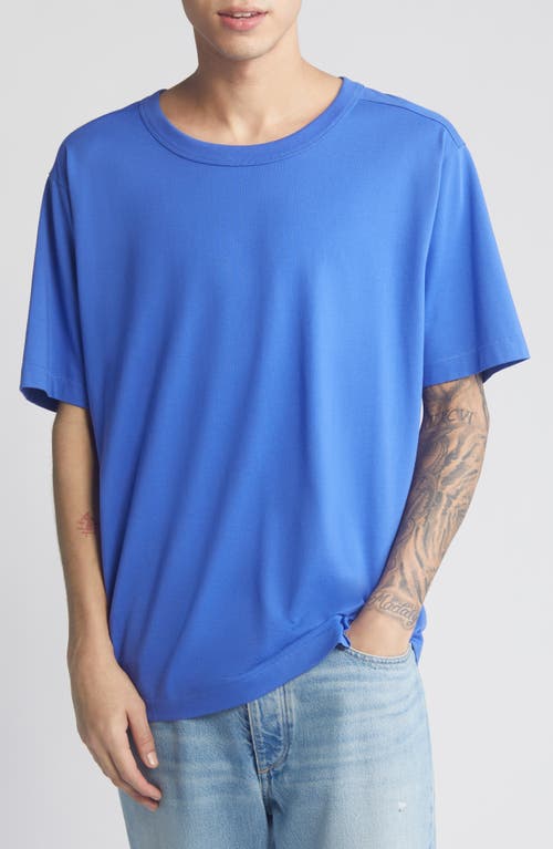 Easy Crewneck Short Sleeve T-Shirt in Blue Dazzle