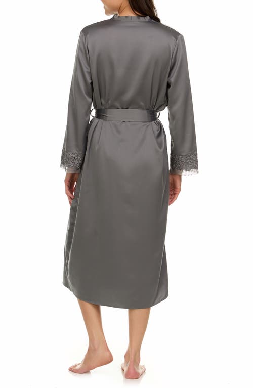 Shop Flora Nikrooz Showstopper Long Robe In Grey