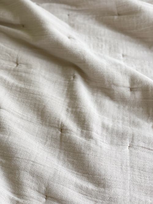 Anaya Euro Cotton Gauze Quilt & Pillow Set In White