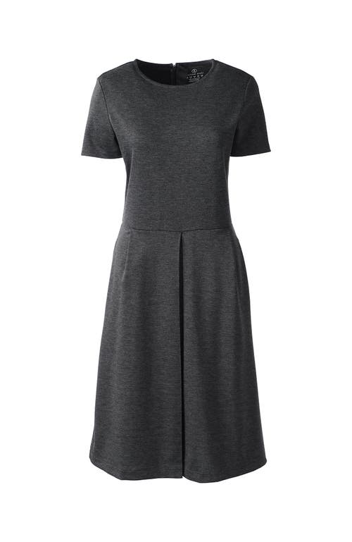 LANDS' END LANDS' END SCHOOL UNIFORM SHORT SLEEVE PONTE DRESS