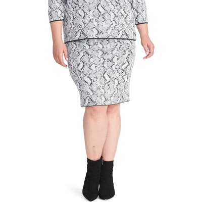 Plus Size Rachel Rachel Roy Lindey Sweater Skirt, Grey