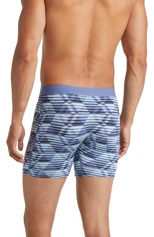 Saxx Ultra Super Soft 2-pack Relaxed Fit Boxer Briefs In Dazed Argyle/navy