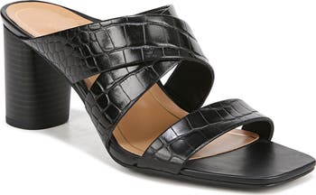 8 good Vionic Black Strappy Heeled Sandals