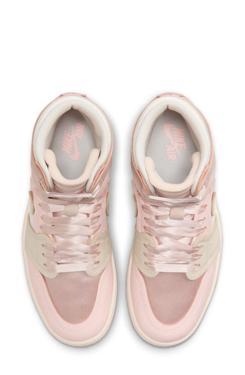 Jordan Air 1 High 'method Of Make' Basketball Sneaker In Pink Oxford/light Brown