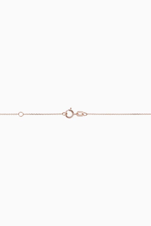 Oradina 14k Rose Solid Gold Villa Pendant Necklace In Rose Gold