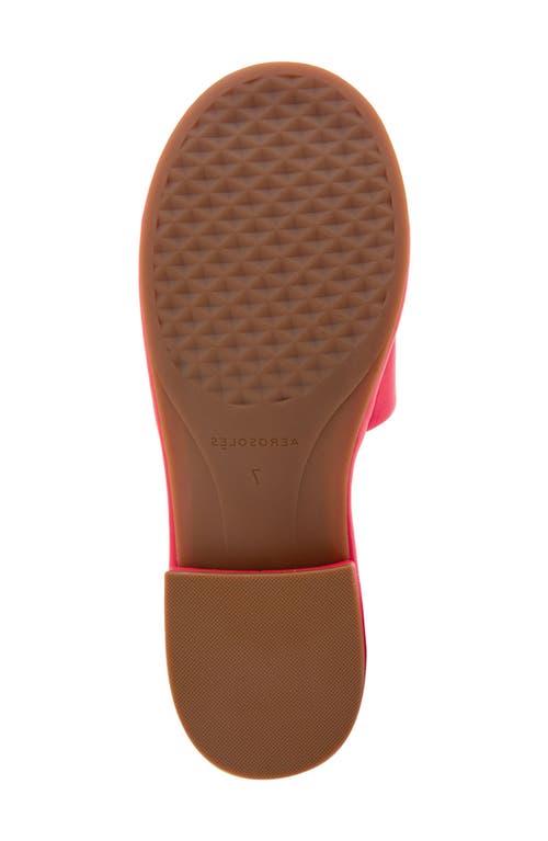 Shop Aerosoles Jilda Slide Sandal In Virtual Pink Leahter