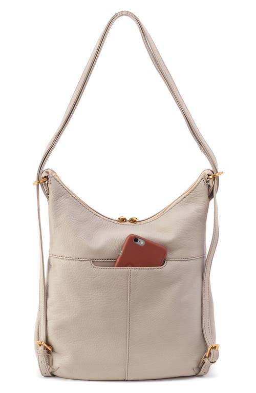 Hobo Merrin Leather Convertible Backpack In Taupe