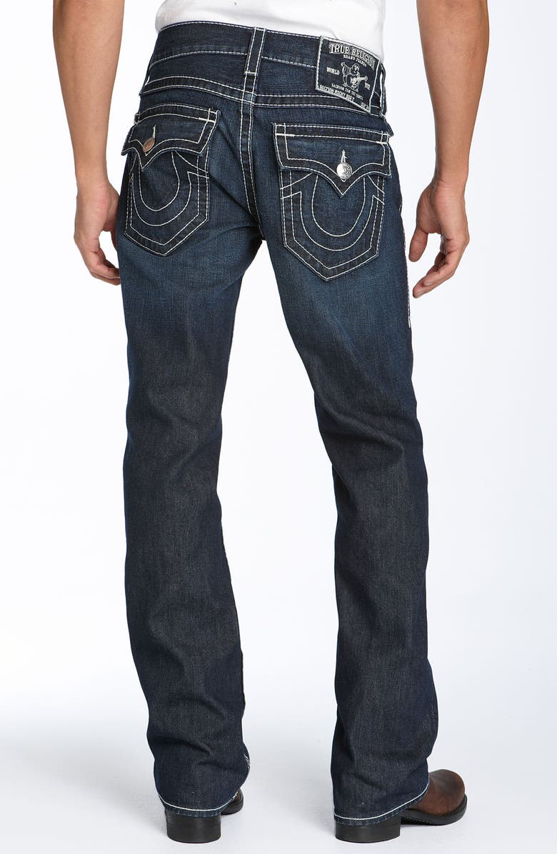 True Religion Brand Jeans 'Ricky - Natural Big T' Straight Leg Jeans ...