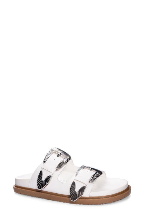 Chinese Laundry Ramsie Slide Sandal In White