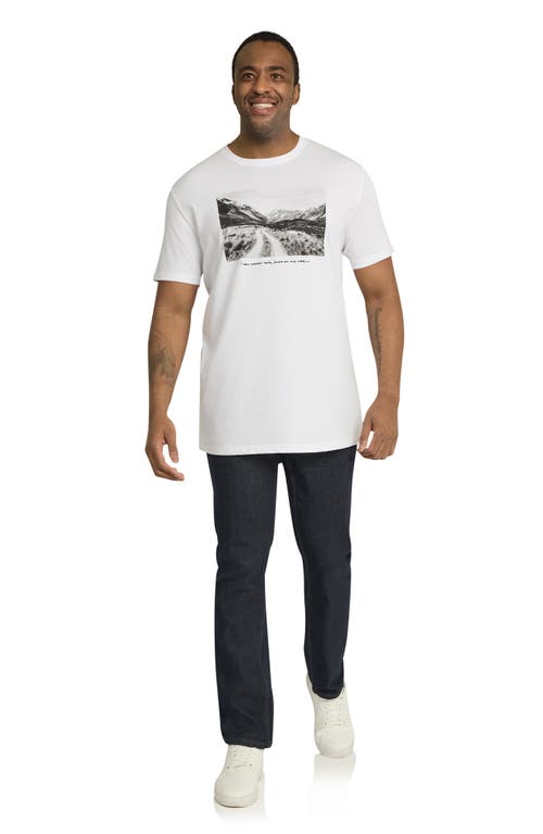 Shop Johnny Bigg Montage Longline Graphic T-shirt In White