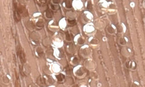 Ciebon Mae Sequin Twist Neck Sleeveless Top In Tan