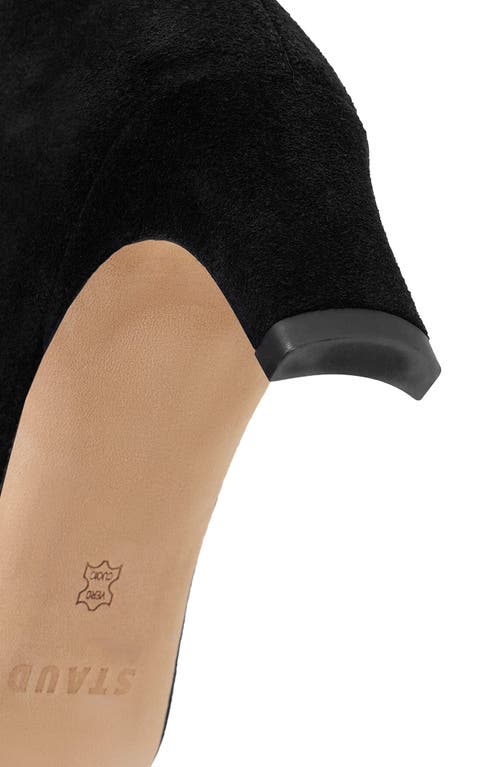 Staud Wally Suede Knee-high Boots In Black Suede
