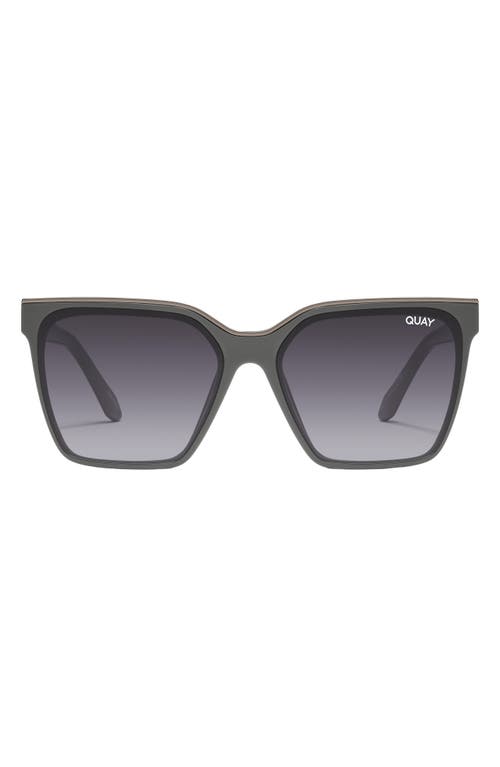 Quay Australia Level Up 51mm Square Sunglasses In Black