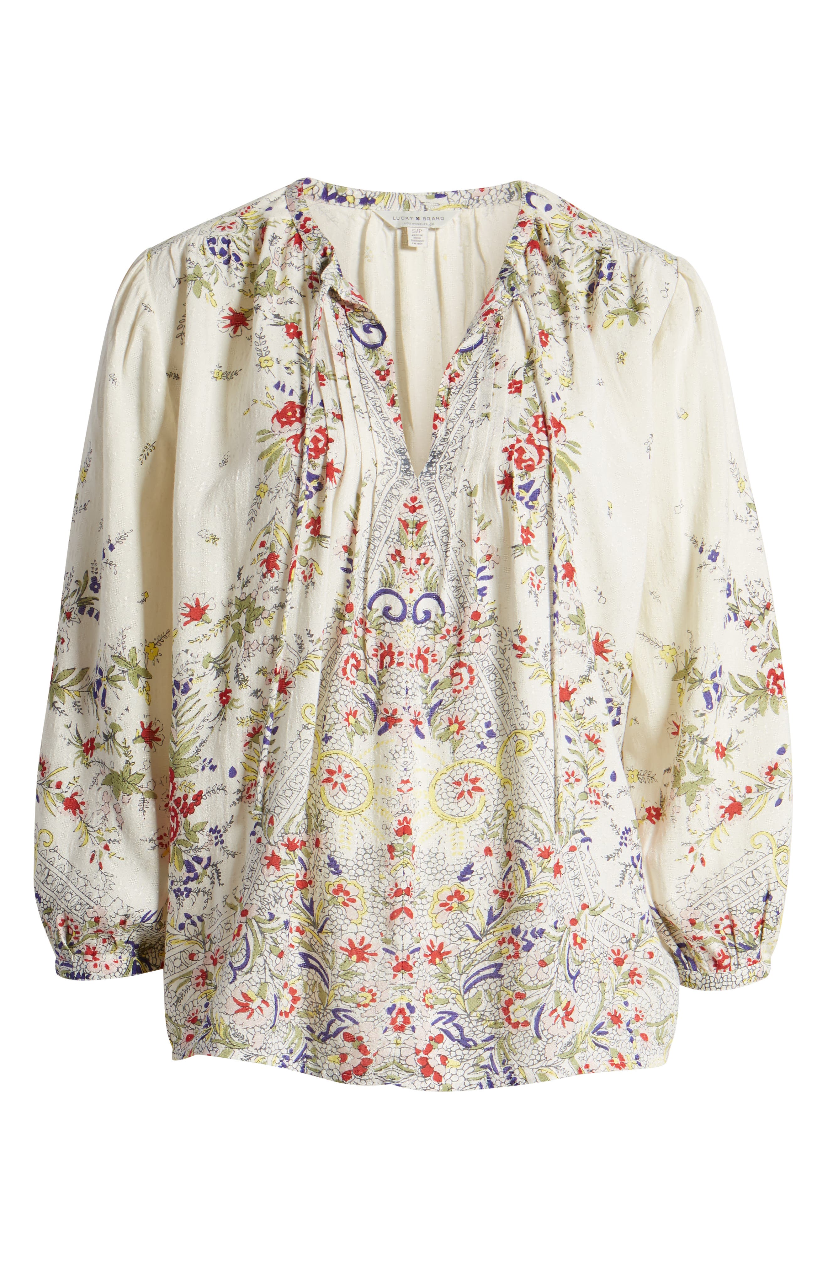 lucky brand julie pintuck top